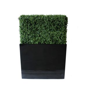 PREMIUM DELUXE BOXWOOD HEDGE 90 WIDE X 115CM TALL WITH FIBREGLASS TROUGH