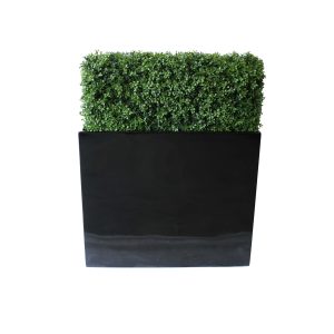 PREMIUM DELUXE BOXWOOD HEDGE 90 WIDE X 95CM TALL WITH FIBREGLASS TROUGH