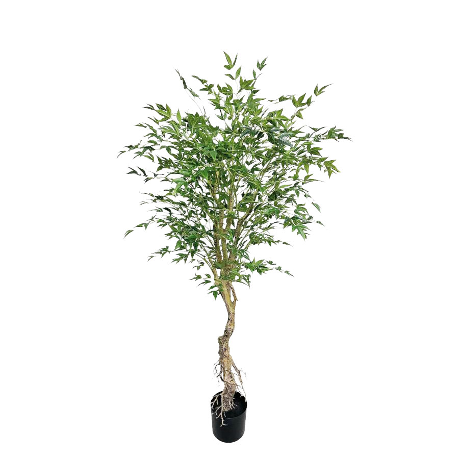 Nandina Tree Real Touch Leaves 150cm