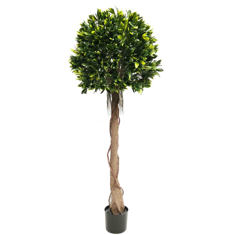 bay leaf tree | fake bay leaf plant | topiary | faux topiary | artificial topiary | fake outdoor topiary | UV resistant Ba Leaf Topiary