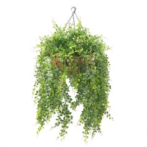 maiden hair vine | fake hanging fern | artificial hanging fern | maiden hair fern basket | baker fern | barker fern basket | artificial baker fern basket